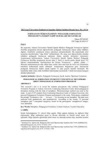 formasyon öğrencilerinin 'pedagojik formasyon programı'
