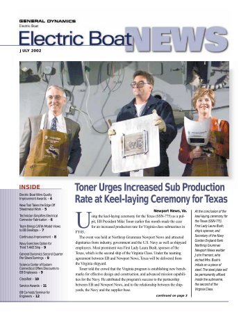 EB News July 2002 - Electric Boat Corporation