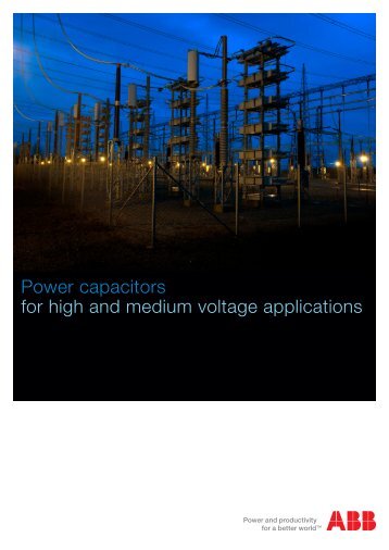 Power capacitors for high and medium voltage ... - Tdproducts.com