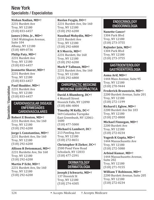 directory of healthcare providers 2012 - Universal American Medicare