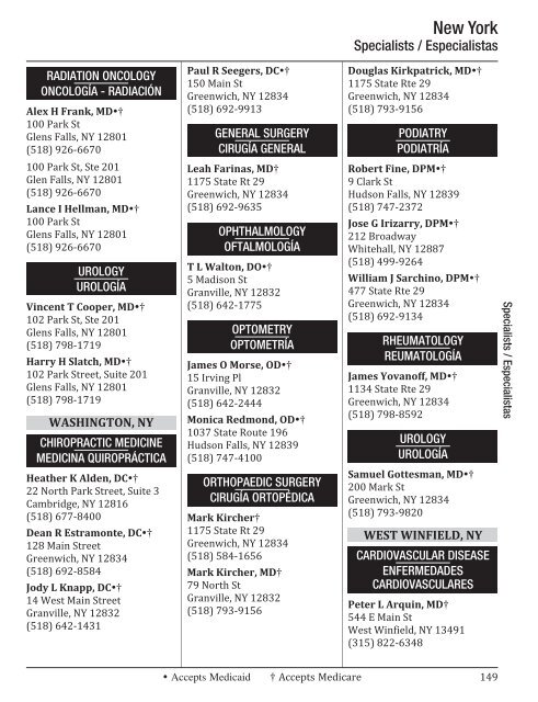 directory of healthcare providers 2012 - Universal American Medicare