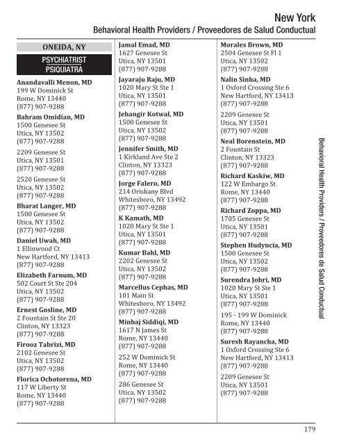 directory of healthcare providers 2012 - Universal American Medicare