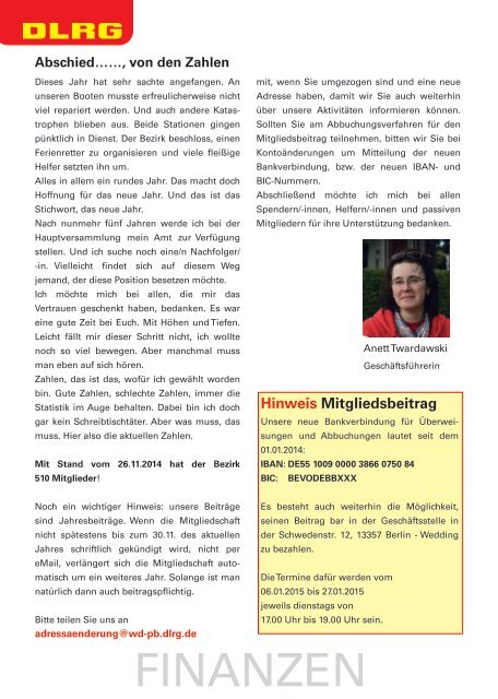 Bezirksnachrichten 2014/2015
