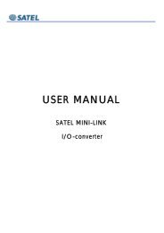 Satel Mini-Link User Guide