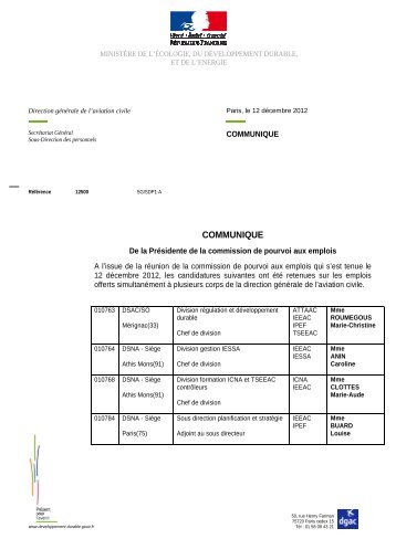 CommuniquÃ© CPE du 12 dÃ©cembre 2012 - sncta