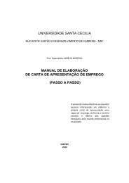 Modelo de Carta de ApresentaÃ§Ã£o - Universidade Santa CecÃ­lia