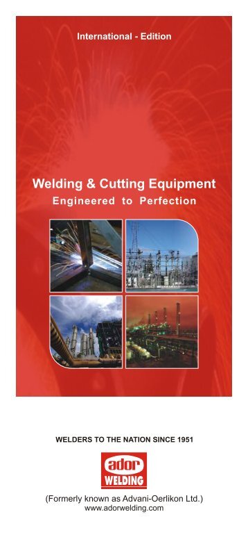 Welding & Cutting Equipment - Ador Welding Ltd