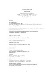 1 CURRICULUM VITAE Rafael Repullo Professor of ... - Cemfi