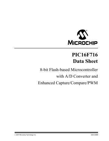 PIC16F716 Data Sheet - Microchip