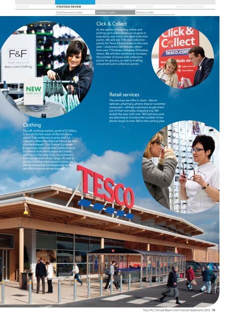 Tesco plc Annual Report and Financial Statements 2012