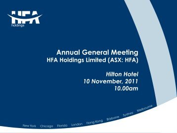 download document - HFA Holdings Limited