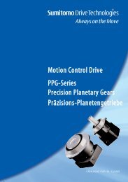 Motion Control Drive PPG-Series Precision Planetary Gears ...