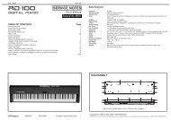 Service Notes RD-100