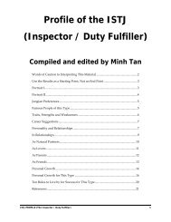 Profile of the ISTJ (Inspector / Duty Fulfiller) - Digital Citizen