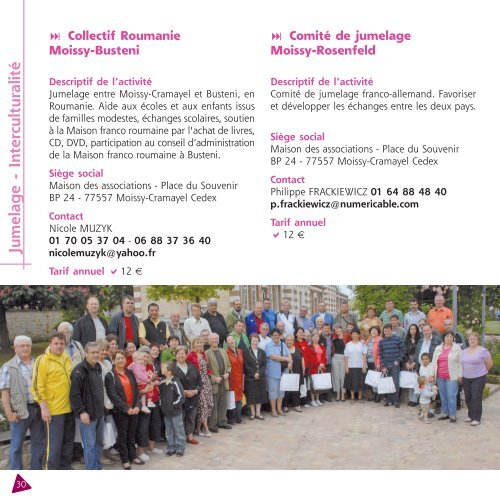 guide des associations - Ville de Moissy-Cramayel