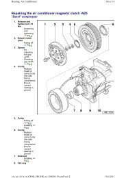 Repairing the air conditioner magnetic clutch -N25 - TOS