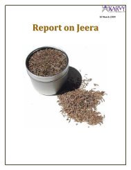 Report on Jeera - Karvy Comtrade