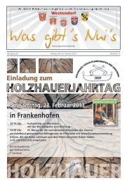 Ausgabe Nr. 4 vom 22.02.2013 - VG-Westendorf