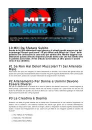 10 Miti Da Sfatare Subito #1 Se Non Hai Dolori ... - Ultimate Italia