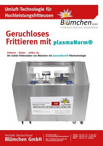 Geruchloses Frittieren mit plasmaNorm® - bluemchen-gmbh.de