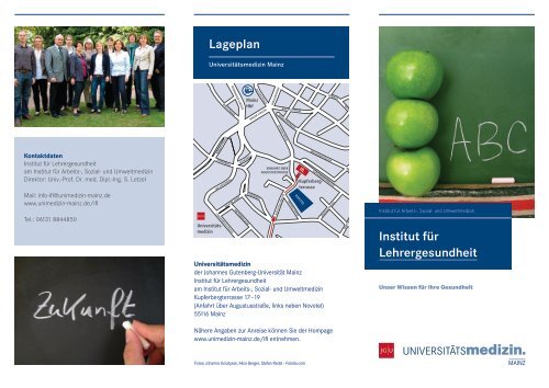 Institut für Lehrergesundheit Lageplan - AQS - in Rheinland-Pfalz