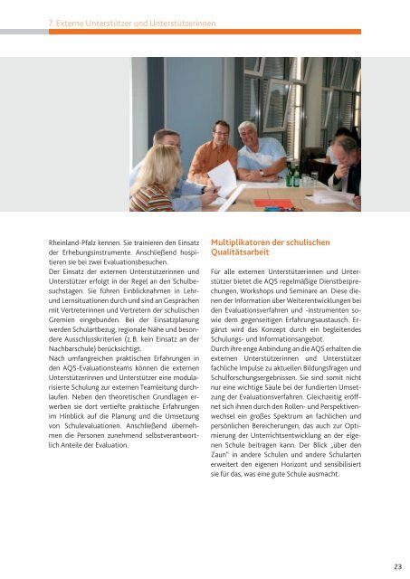 ExtErnE Evaluation von SchulEn - AQS - in Rheinland-Pfalz