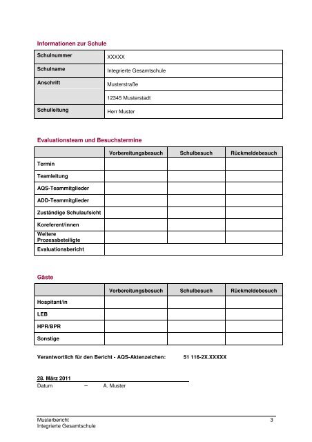 ERGEBNISBERICHT - AQS - in Rheinland-Pfalz