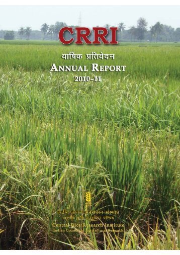 Central Rice Research Institute Annual report...2010-11