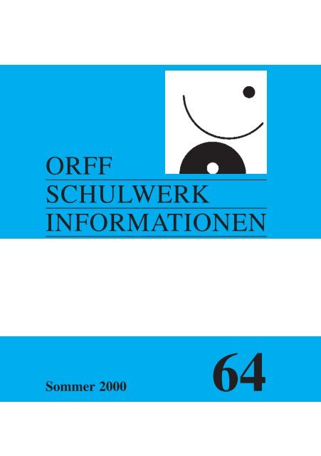 Umbruch ORFF-Heft 64 - Orff Schulwerk Forum Salzburg