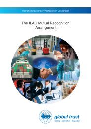 The ILAC Mutual Recognition Arrangement