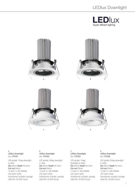 Ledlux Downlight Azuka Ledlux Downlight Azuka