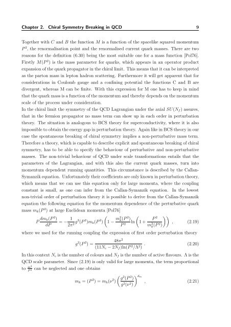 The QCD Quark Propagator in Coulomb Gauge and - Institut fÃ¼r Physik