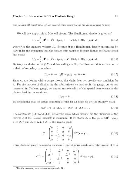 The QCD Quark Propagator in Coulomb Gauge and - Institut für Physik