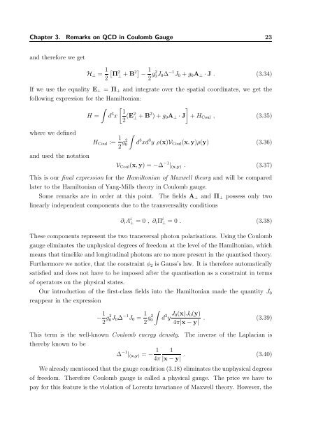 The QCD Quark Propagator in Coulomb Gauge and - Institut für Physik