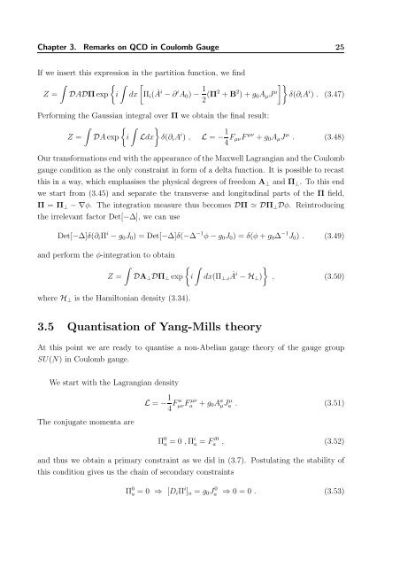 The QCD Quark Propagator in Coulomb Gauge and - Institut für Physik