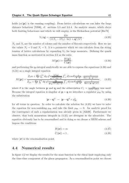 The QCD Quark Propagator in Coulomb Gauge and - Institut für Physik