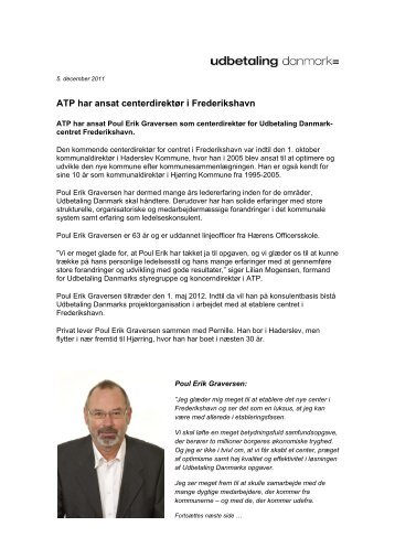 ATP har ansat centerdirektÃ¸r i Frederikshavn