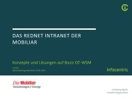 DAS REDNET INTRANET DER MOBILIAR - Opentext Usergroup