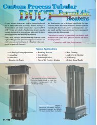 Forced Air Duct Heaters - Tempco Electric Heater Corporation