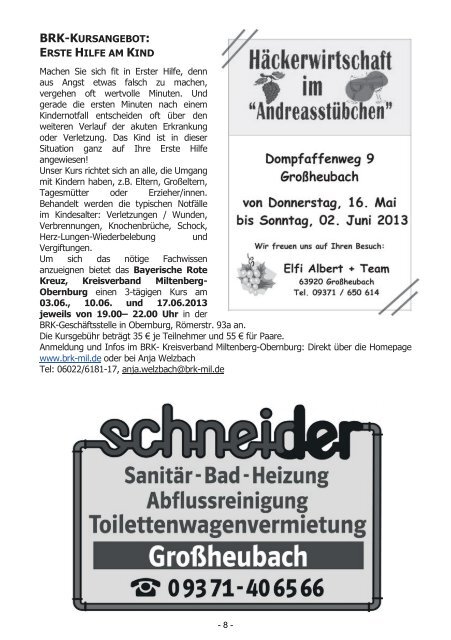 GroÃheubacher Nachrichten Ausgabe 10-2013 - STOPTEG Print ...