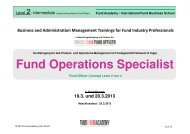 Dipl. Fund Operations Specialist FA - Fund Academy, Aus