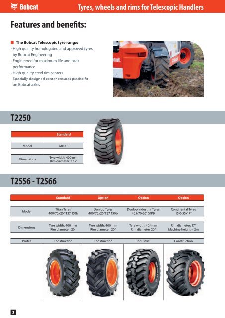 Tyres, wheels and rims for Telescopic Handlers - DM-Ker Kft