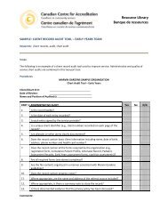 CCA Sample Client Record Audit