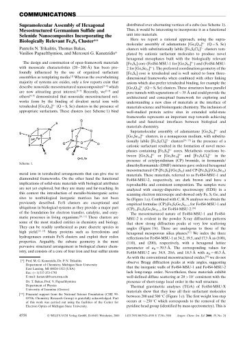 Angew. Chem. Int. Ed - Department of Chemistry