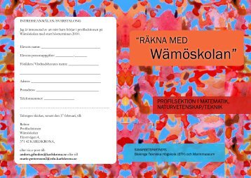 WÃ¤mÃ¶skolanâ - Karlskrona kommun