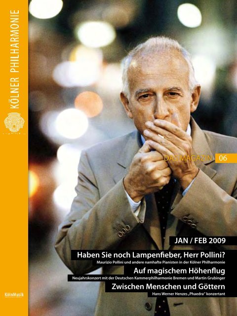 das magazin 01/02 2009 - Kölner Philharmonie