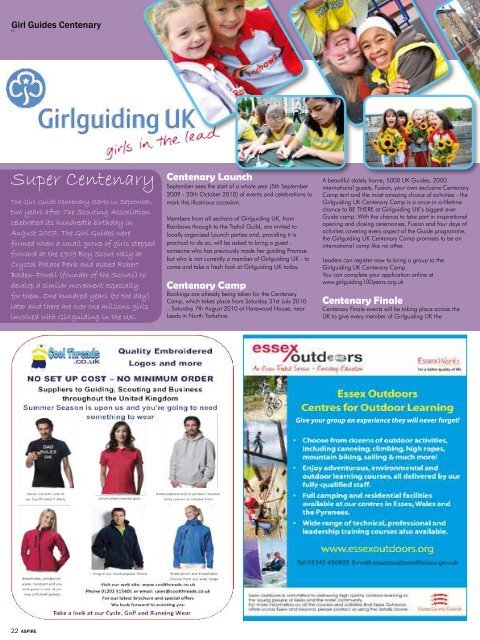 luxury holiday uk outdoors girl guide centenary - Aspire Magazine