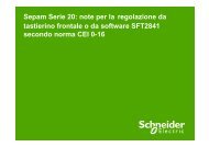 Regolazione Sepam S20 CEI 0-16 - Schneider Electric
