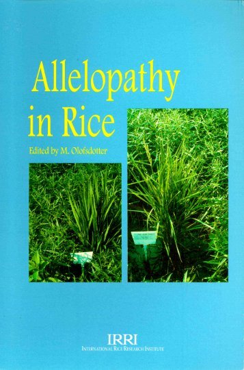 Allelopathy in rice - IRRI books - International Rice Research Institute