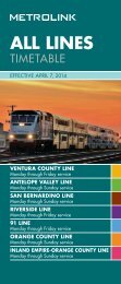 All Lines Timetable PDF - Metrolink